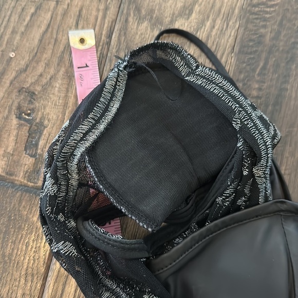 Bebe Black Corset Feather Mini Dress Size S - Picture 5 of 9